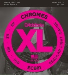 DADDARIO ECB81 XL Chromes Bass Guitar Strings Light 45-100 Long Scale