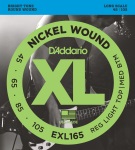 DADDARIO EXL165 Nickel Wound Bass Guitar Strings, Custom Light, 45-105, Long Scale