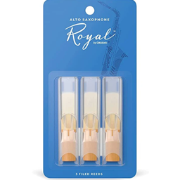 RICO RJB0325 Rico Royal Alto Sax Reeds, Strength 2.5, 3-Pack