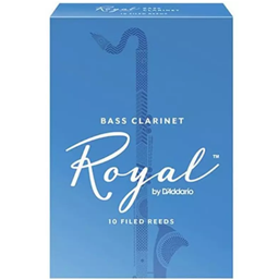 RICO RRBCR25 Rico Royal Bass Clarinet Reeds, Strength 2.5, 10-Pack