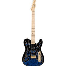 FENDER 0108602888 James Burton Telecaster®, Maple Fingerboard, Blue Paisley Flames