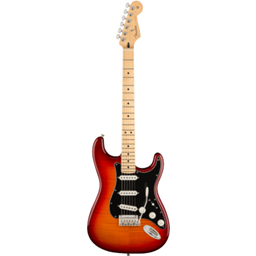 FENDER 0144552531 Player Stratocaster Plus Top, Maple Fingerboard, Aged Cherry Burst