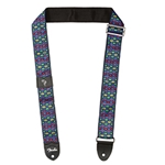 FENDER 0990624001 Eric Johnson "The Walter" Signature Strap, Blue with Multi-Colored Triangle Pattern