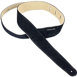 Henry Heller HBS25BLK 2.5" Basic Suede Guitar Strap Black