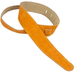 Henry Heller HBS25ORG 2.5" Basic Suede Guitar Strap Orange