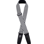 Henry Heller LIS102S62 Lock-It Straps Series - Plush Poly Checkerboard Guitar Strap