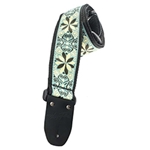 Henry Heller LIS304J19 LockIt Straps Series Vintage Light Green Mocha Guitar Strap