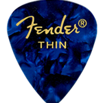 FENDER 1980351702 Celluloid Pick Pack Blue Moto Thin