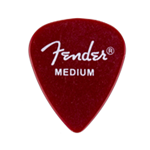 FENDER 981351809 Clear Pick Pack Candy Apple Red Medium
