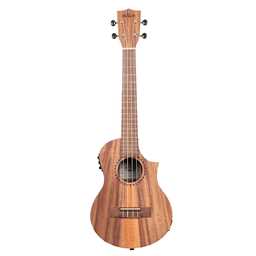 Kala Ukuleles KATKTCE Teak Tenor Ukulele w/ Cutaway