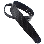 Henry Heller HQLBLK Leather Guitar Strap