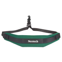 NEOTECH 1919162 Sax Neck Strap Forest Green W/swivel Hook