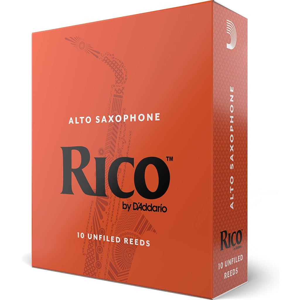 RICO RASR10P Rico Alto Sax Reeds, 10-Pack