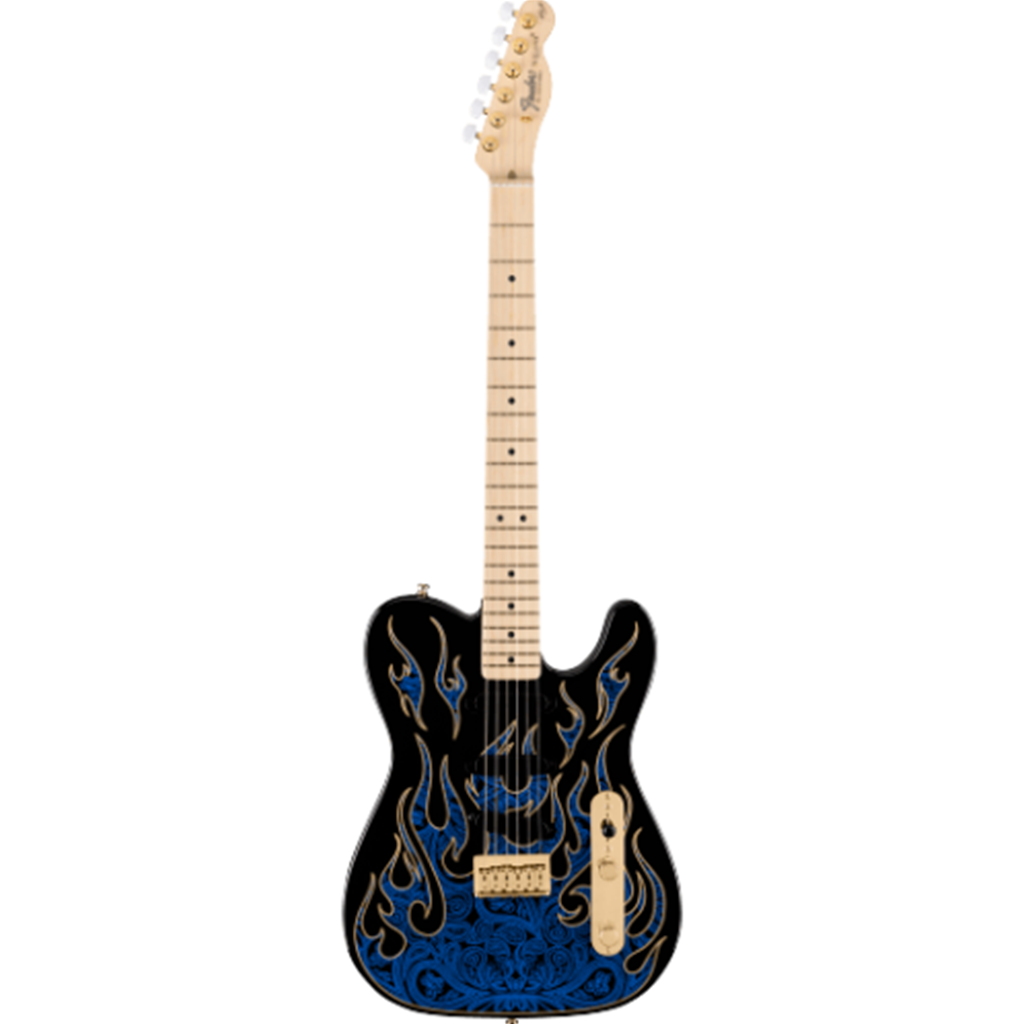 FENDER 0108602888 James Burton Telecaster®, Maple Fingerboard, Blue Paisley Flames
