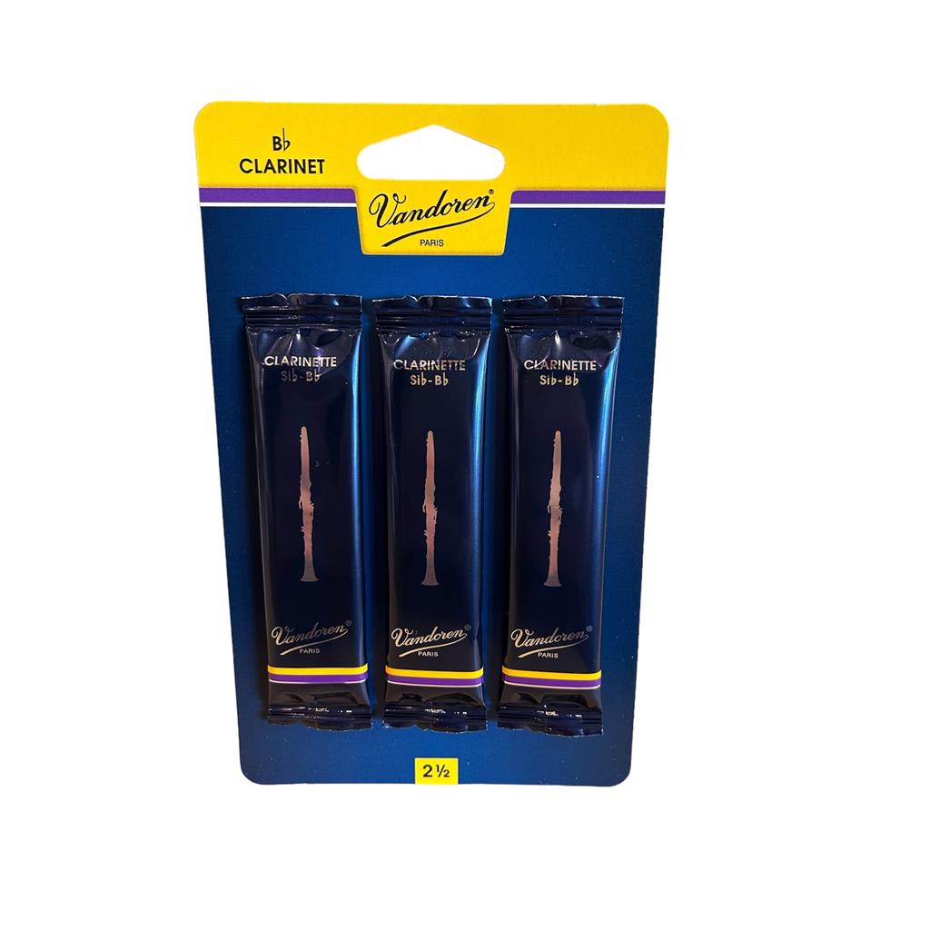 VANDOREN VCR3P Vandoren Bb Clarinet Reeds, 3-Pack