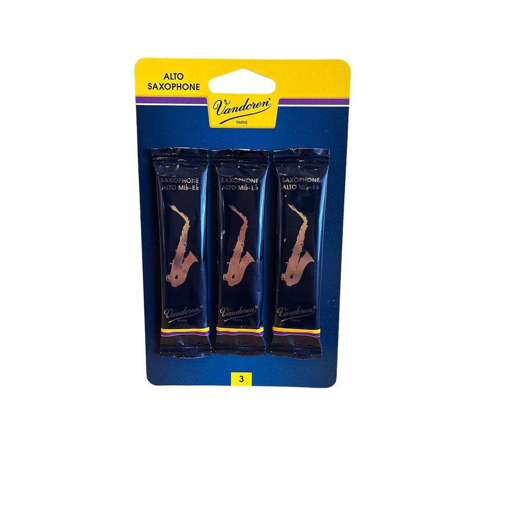 VANDOREN VAS3P Alto Sax 3 Pack - Blue Box
