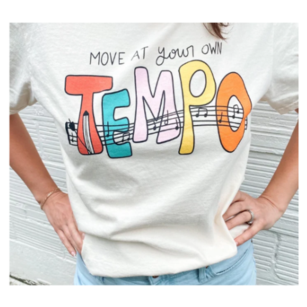 Musically Minted ATS0014S Move At Your Own Tempo T-Shirt - Size S