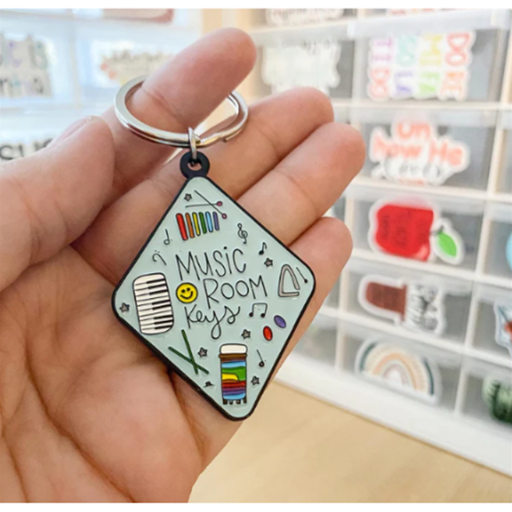 Musically Minted KEY0007 Music Room Keys Enamel Keychain