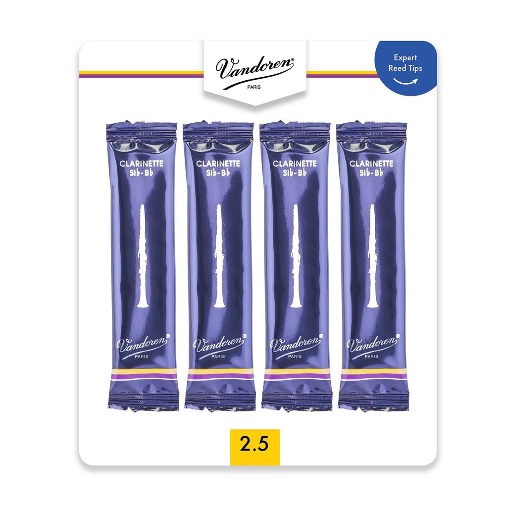 VANDOREN V4CR Traditional Bb Clarinet Reed - Card of 4