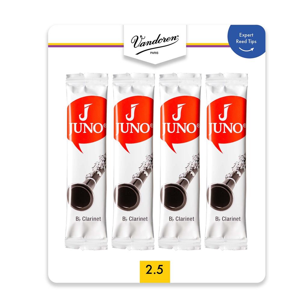 Juno V4JCR Bb Clarinet Reed - Card of 4