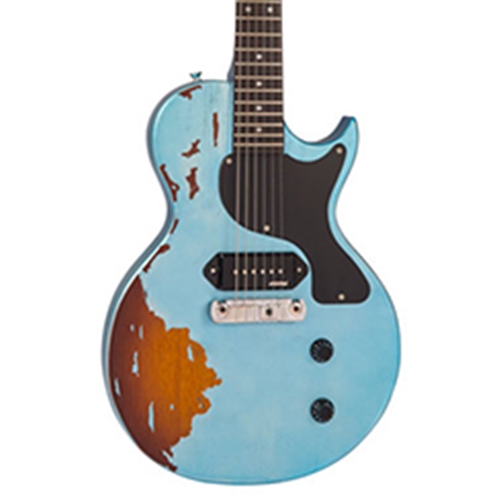 Vintage Guitars V120MRGHB Distressed LPJR Style Electric Guitar