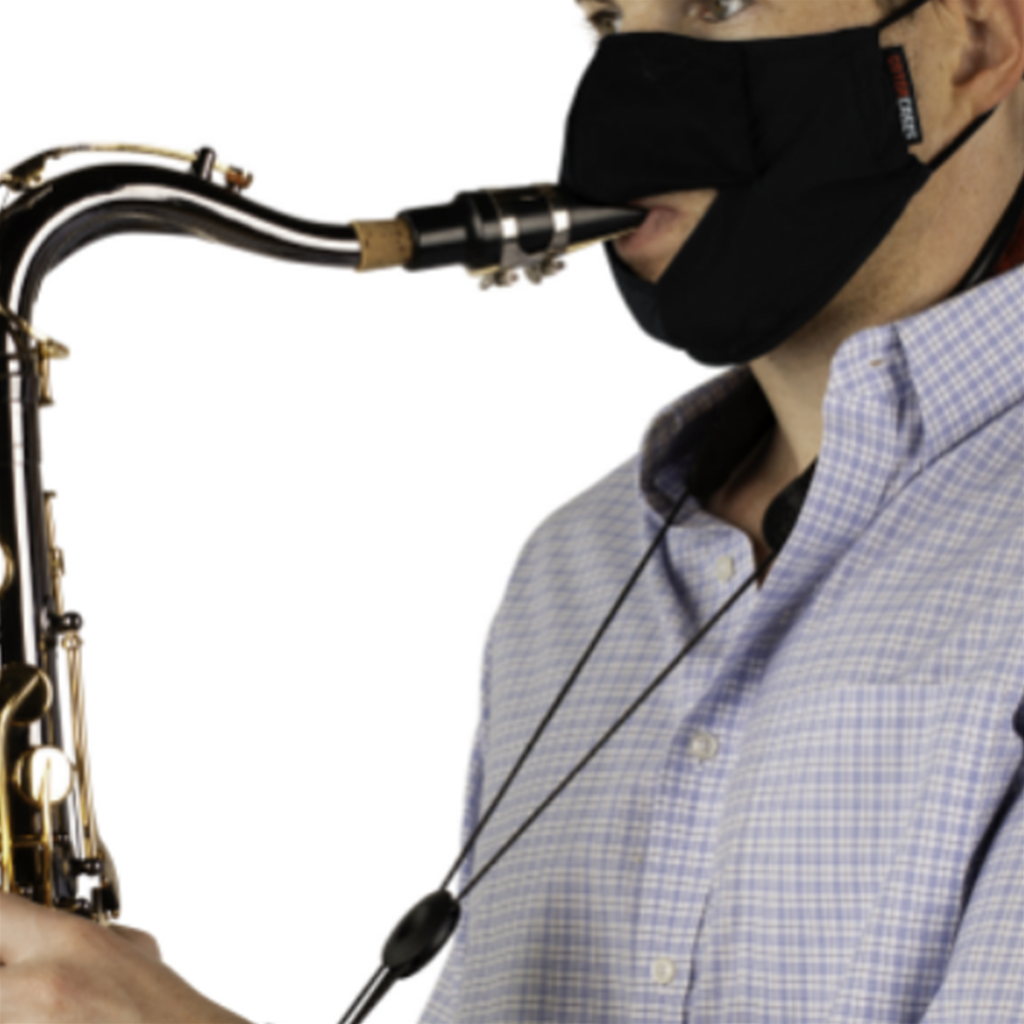 Gator GBOMMEDIUMBK Wind Instrument Performance Mask
