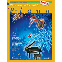 Alfred's Basic Piano Library Top Hits Christmas Book 3