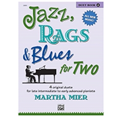 Jazz, Rags & Blues for Two, Book 4 [Piano]