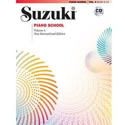 Suzuki Piano School New International Edition Piano Book and CD Volume 4