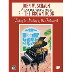 John W. Schaum Piano Course F The Brown Book