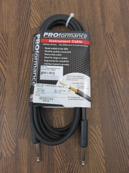 PROformance PRP10 10' Hot Shrink 1/4" to 1/4" Instrument Cable
