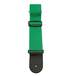 Henry Heller HPOLDGRN 2" Poly Strap with Sewn On Leather Ends Green