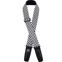 Henry Heller LIS102S62 Lock-It Straps Series - Plush Poly Checkerboard Guitar Strap