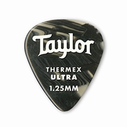 TAYLOR 80717 Taylor Premium Darktone 351 Thermex Ultra Picks Black Onyx 1.25mm 6-Pack