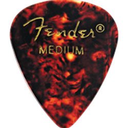 FENDER 980351800 Celluloid Pick Pack Shell Medium