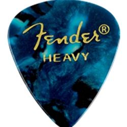 FENDER 980351908 Celluloid Pick Pack Ocean Turquoise Heavy