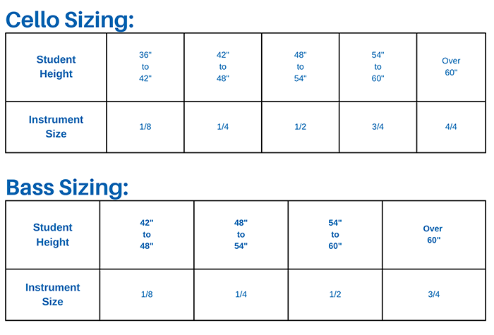 String Instrument Sizing